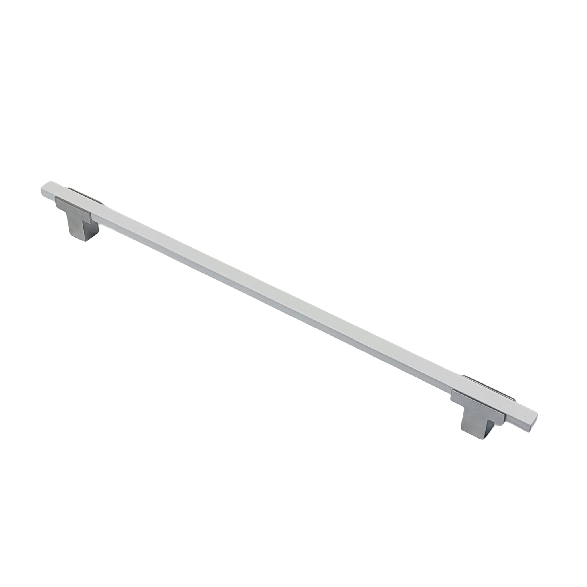 4777 - APPLIANCE PULL - Chrome Base with White Bar .