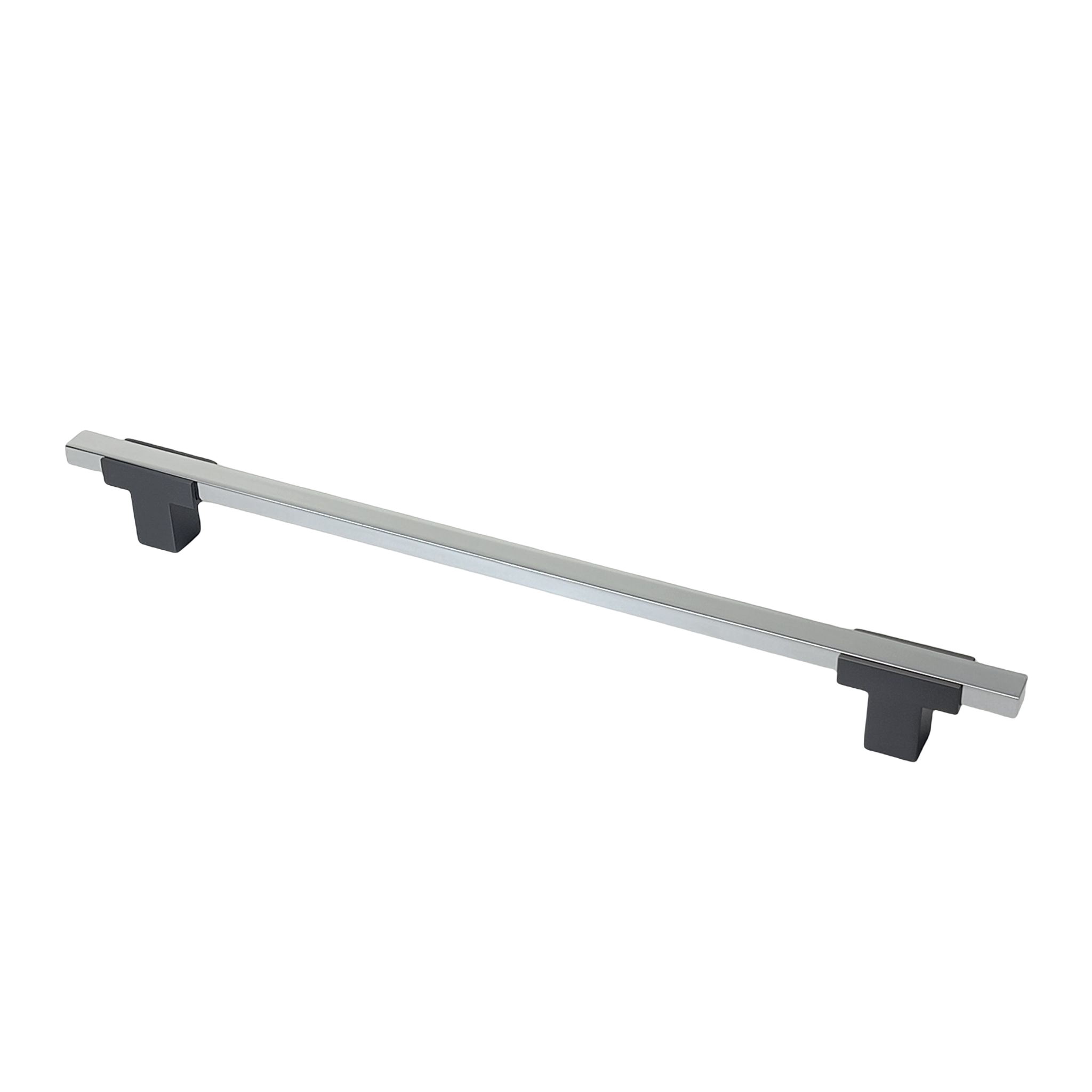 4778- Appliance pull-Titanium stems with Chrome Bar.