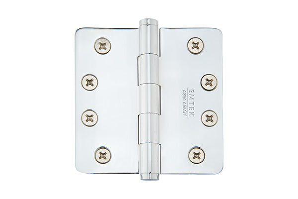 Emtek Residential Plain Bearing,1/4" Radius Corners, Solid Brass Hinges.