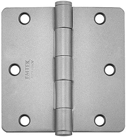 Emtek Residential Plain Bearings, 1/4" Radius Corners, Steel Hinges