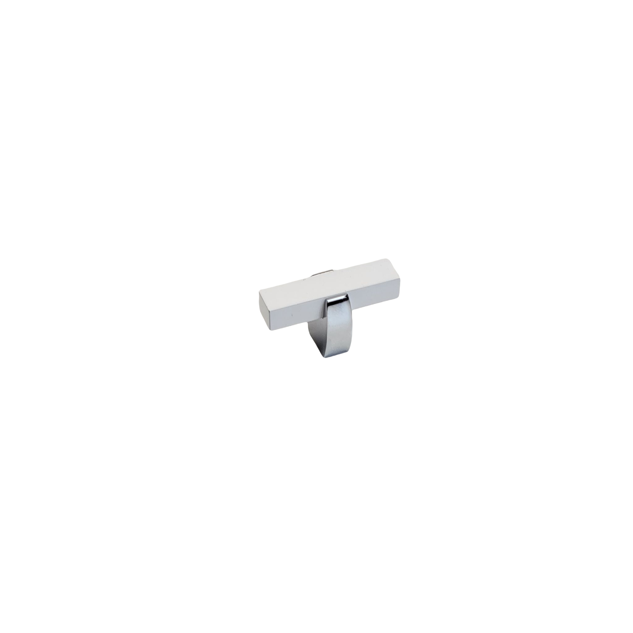 Modern Two Tone Knob - Chrome Base 65