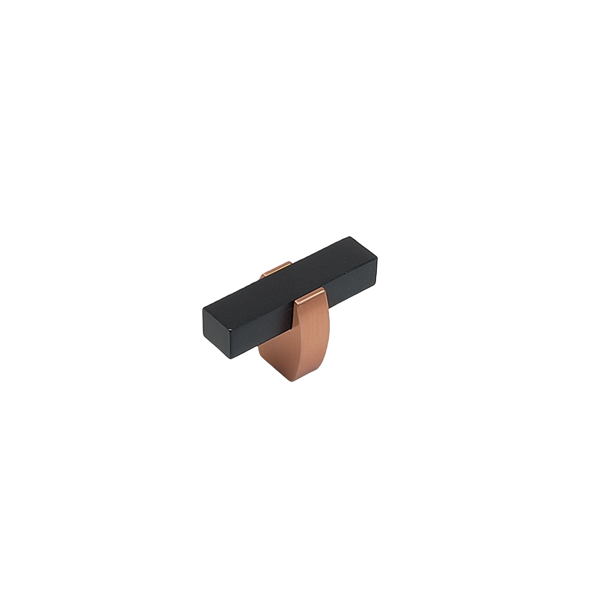 Knob 65 - Rose Gold stem with Matte Black Bar.