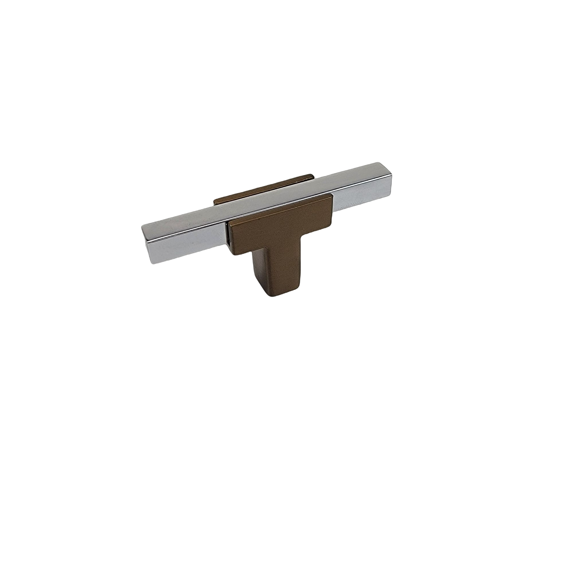 Knob 67 - Champagne Bronze Stem with Chrome Bar.