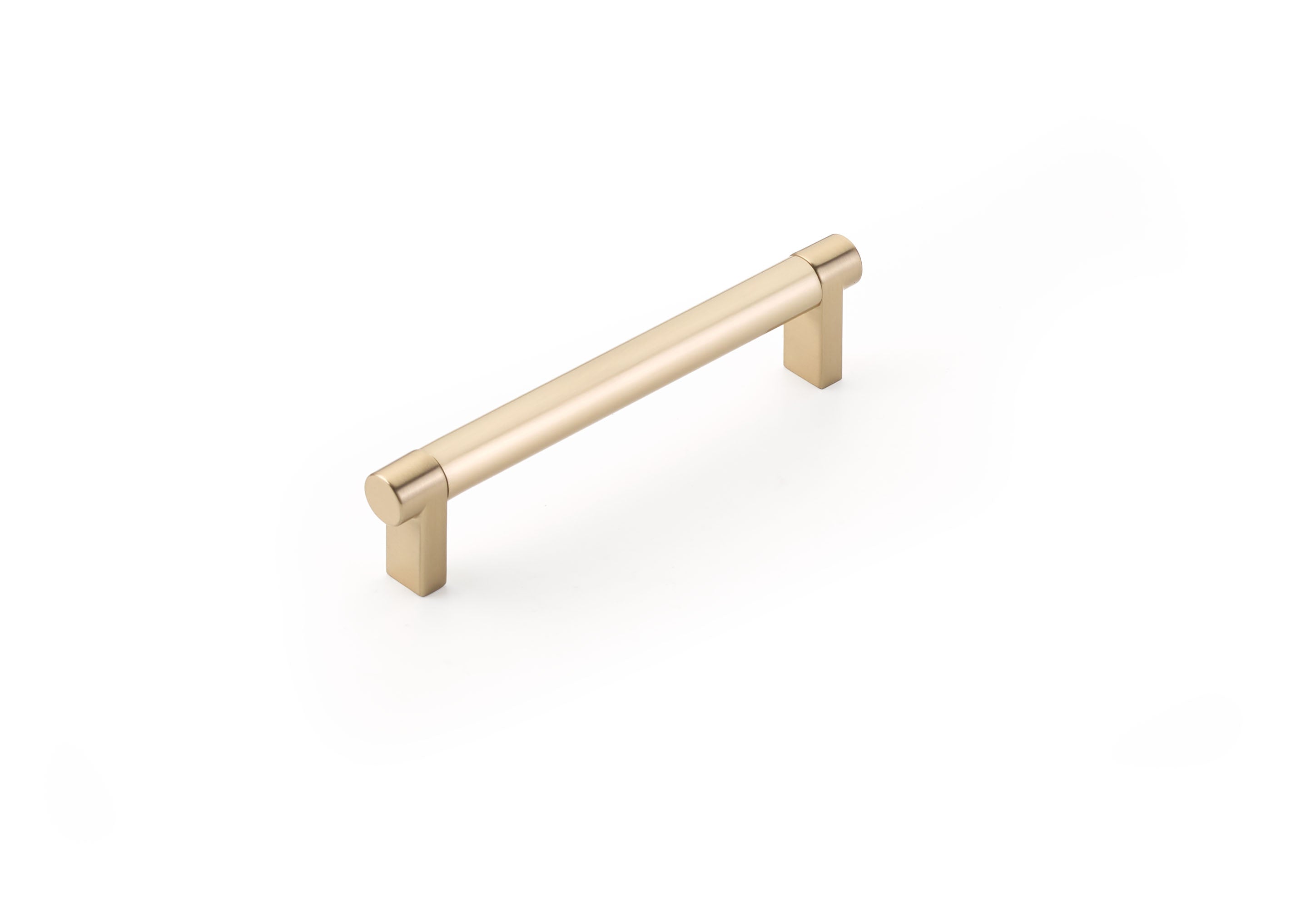 EMTEK SELECT Cabinet Pull Rectangular - Satin Brass Stem