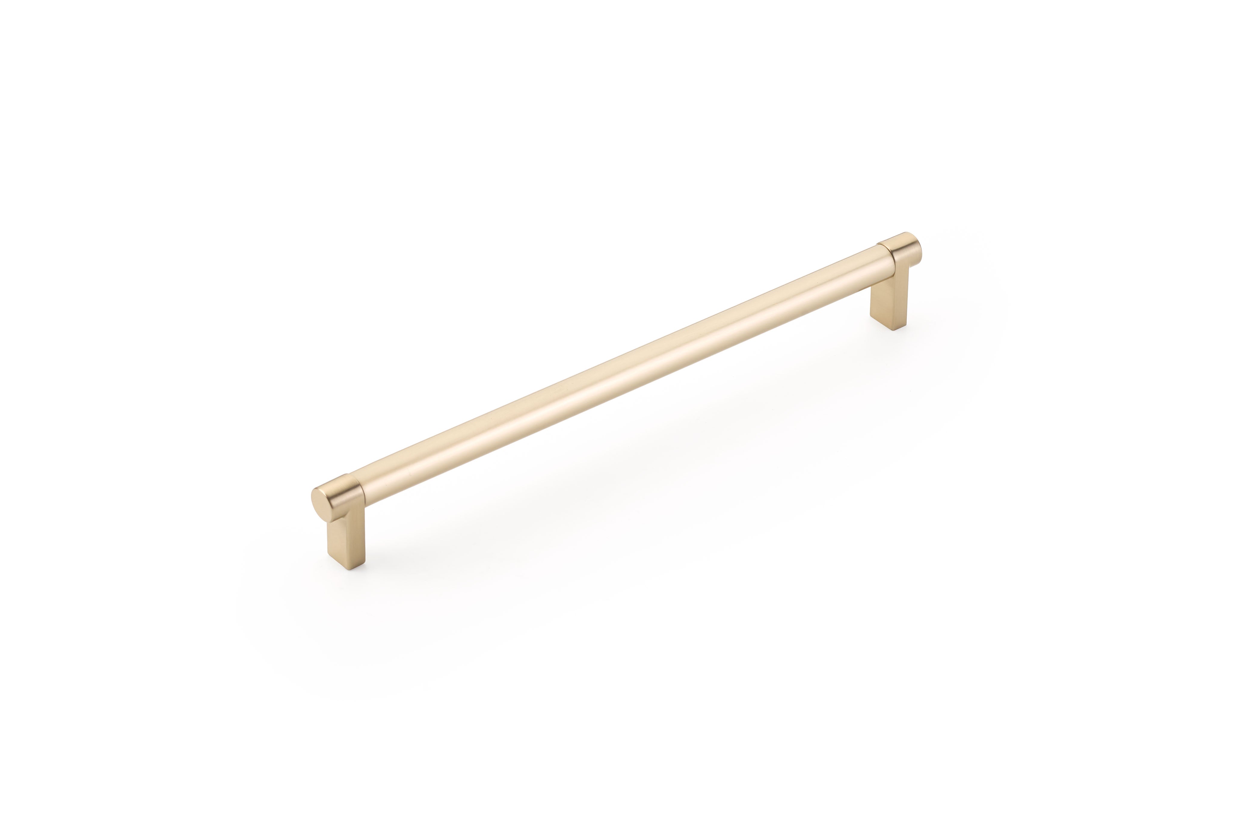 EMTEK SELECT Cabinet Pull Rectangular - Satin Brass Stem
