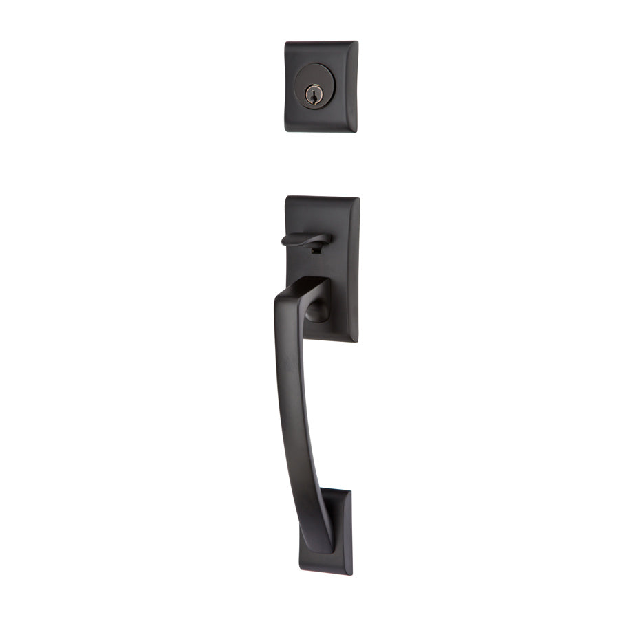 Ares Brass Tubular Entryset in Matte Black Bronze finish