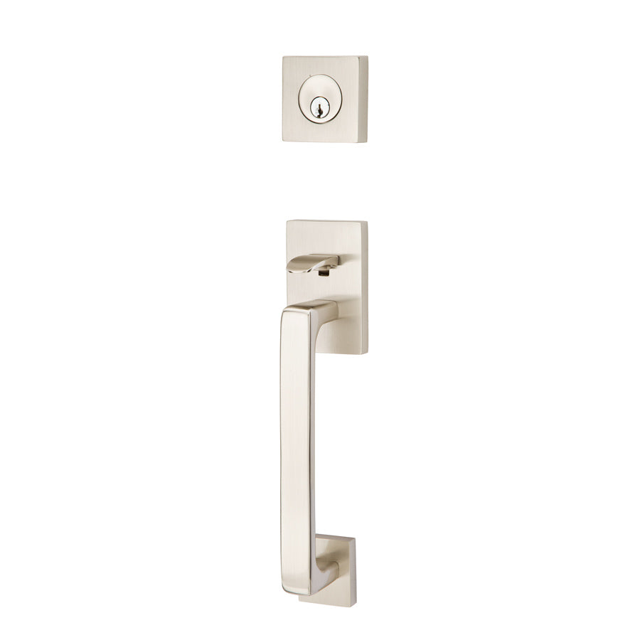 Baden Brass Tubular Entryset in Satin Nickel finish