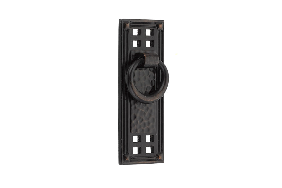 Emtek Hammered Vertical Ring Pull