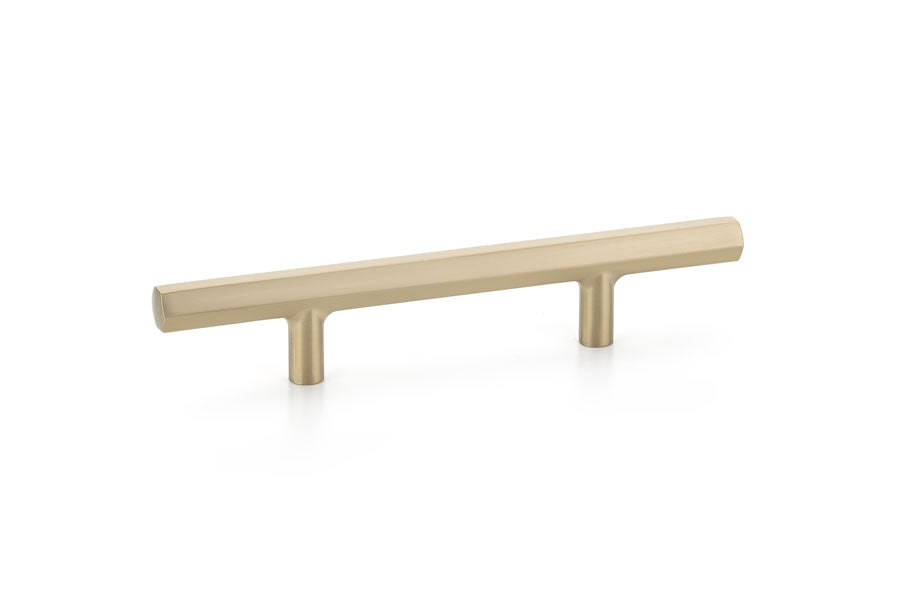 Emtek Mod Hex Extended Pull Satin Brass
