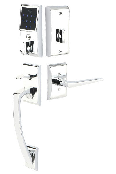 EMTouch™ Keypad Entryset with Athena Lever in Polished Chrome finish