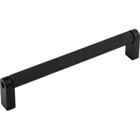 Top Knobs Amwell Flat Black Knurled Pull