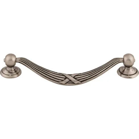 Top Knobs Ribbon & Reed Drop Pull- Edwardian Collection