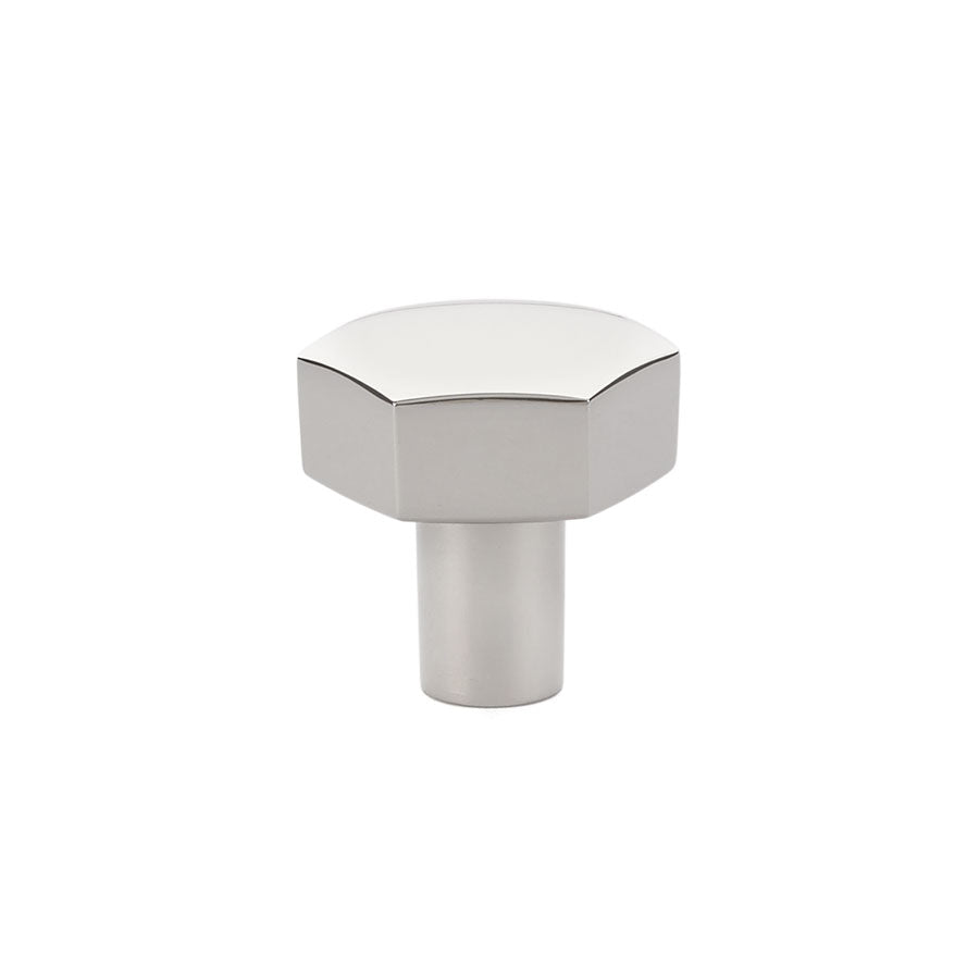 Emtek Mod Hex Knob Polished Nickel