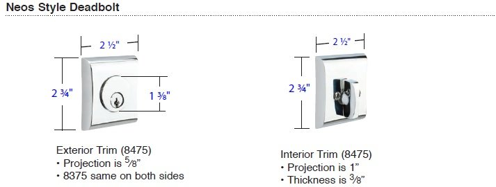 Emtek Brass Neos Deadbolt