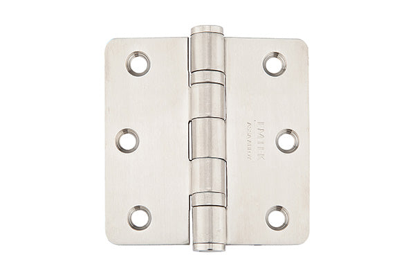 Emtek Heavy Duty Ball Bearing, 1/4" Radius Corners, Stainless Steel Hinges