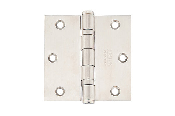 Emtek Heavy Duty Ball Bearing, Square Corners, Stainless Steel Hinges