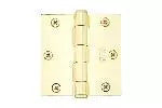 Emtek Residential Plain, Square Corners, Solid Brass Hinges.
