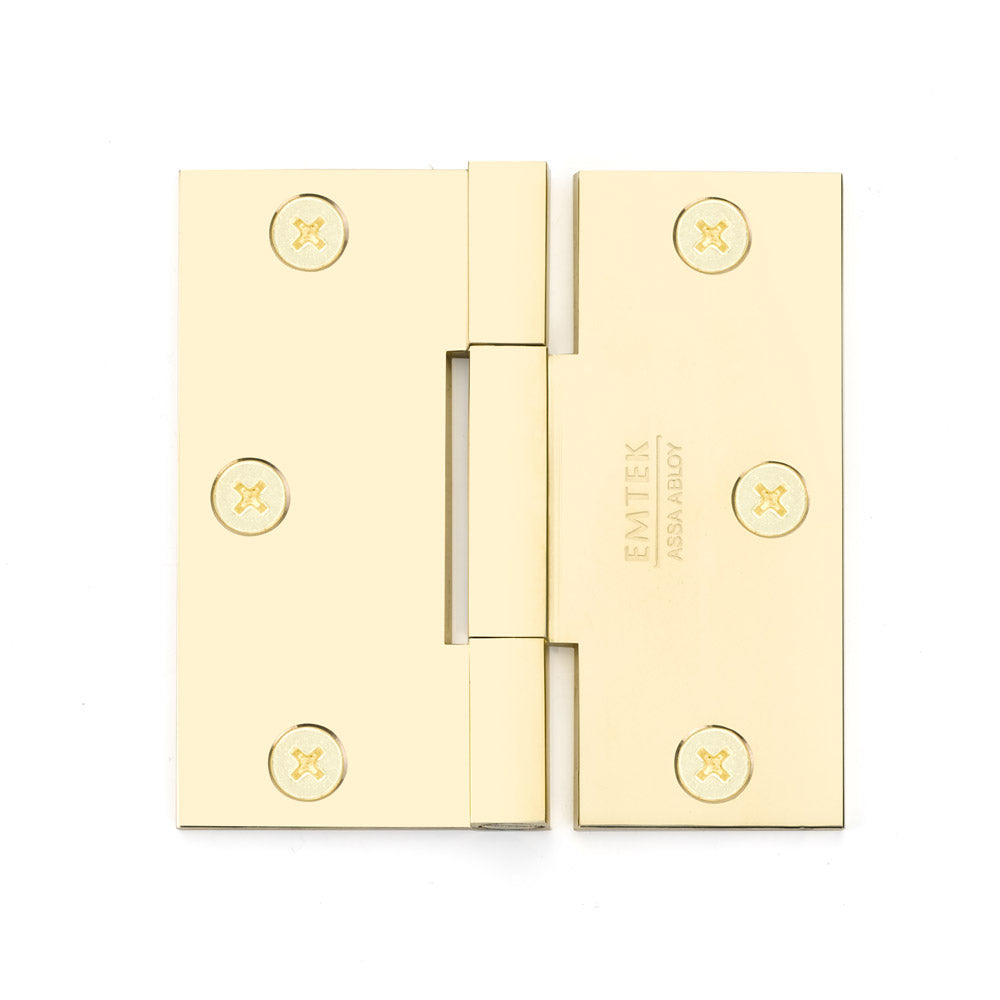 Emtek Square Corners Square Barrel Heavy Duty Hinges Solid Brass - 0.125" Thickness