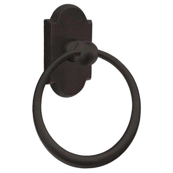 Emtek Sandcast Bronze Towel Ring