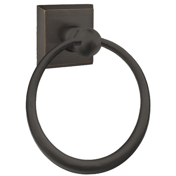 Emtek Sandcast Bronze Towel Ring