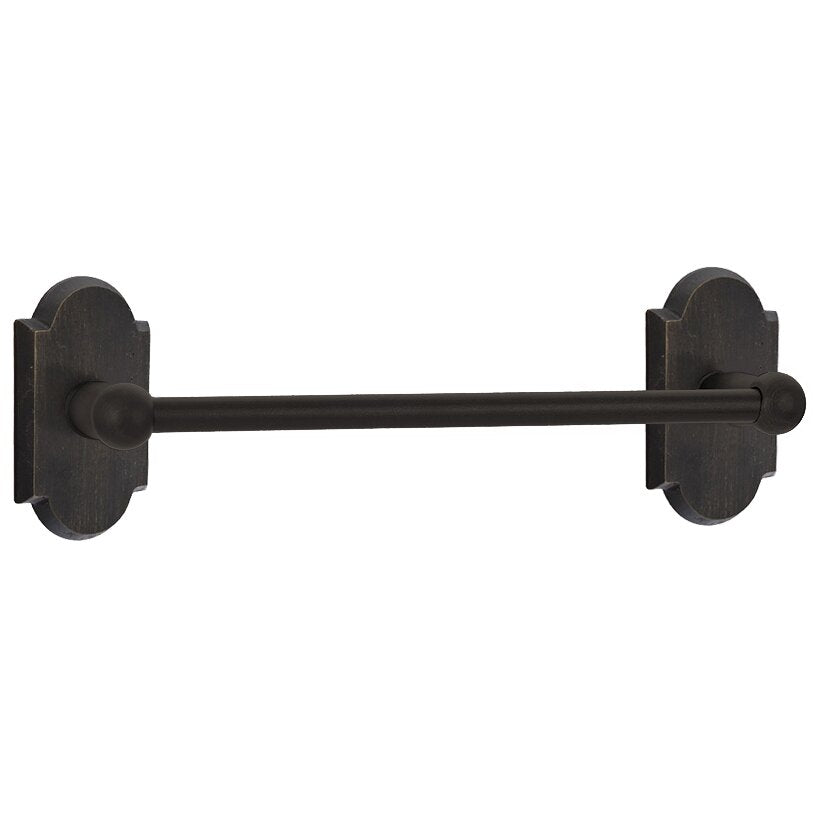 Emtek Sandcast Bronze Towel Bar