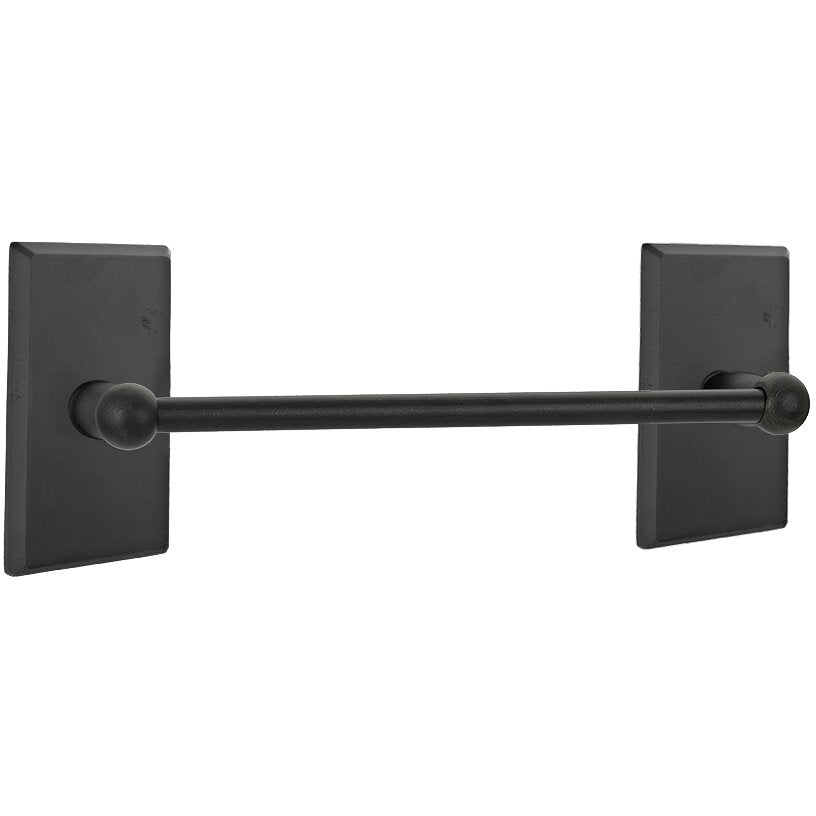 Emtek Sandcast Bronze Towel Bar