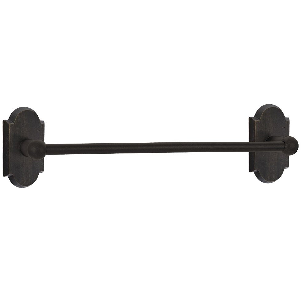 Emtek Sandcast Bronze Towel Bar