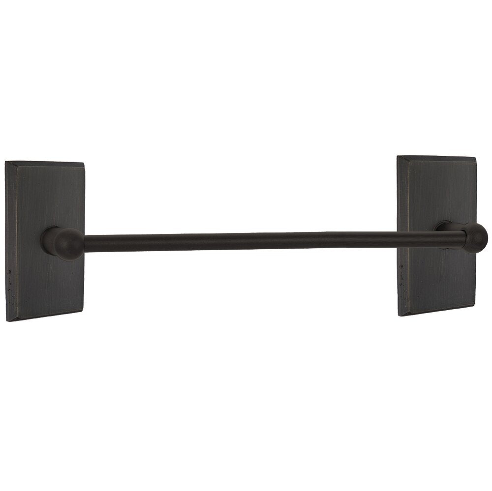 Emtek Sandcast Bronze Towel Bar