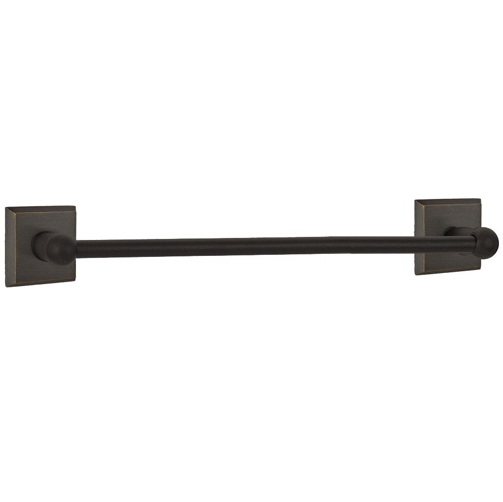 Emtek Sandcast Bronze Towel Bar