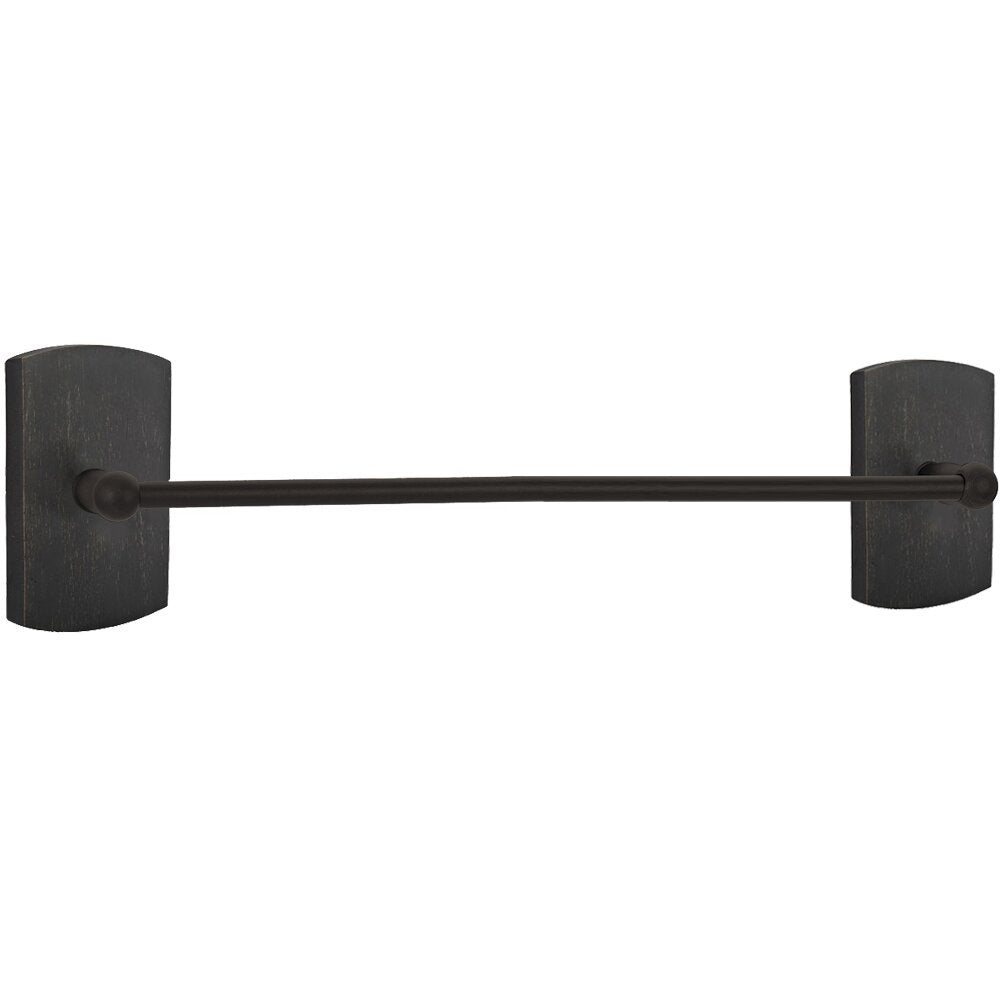 Emtek Sandcast Bronze Towel Bar