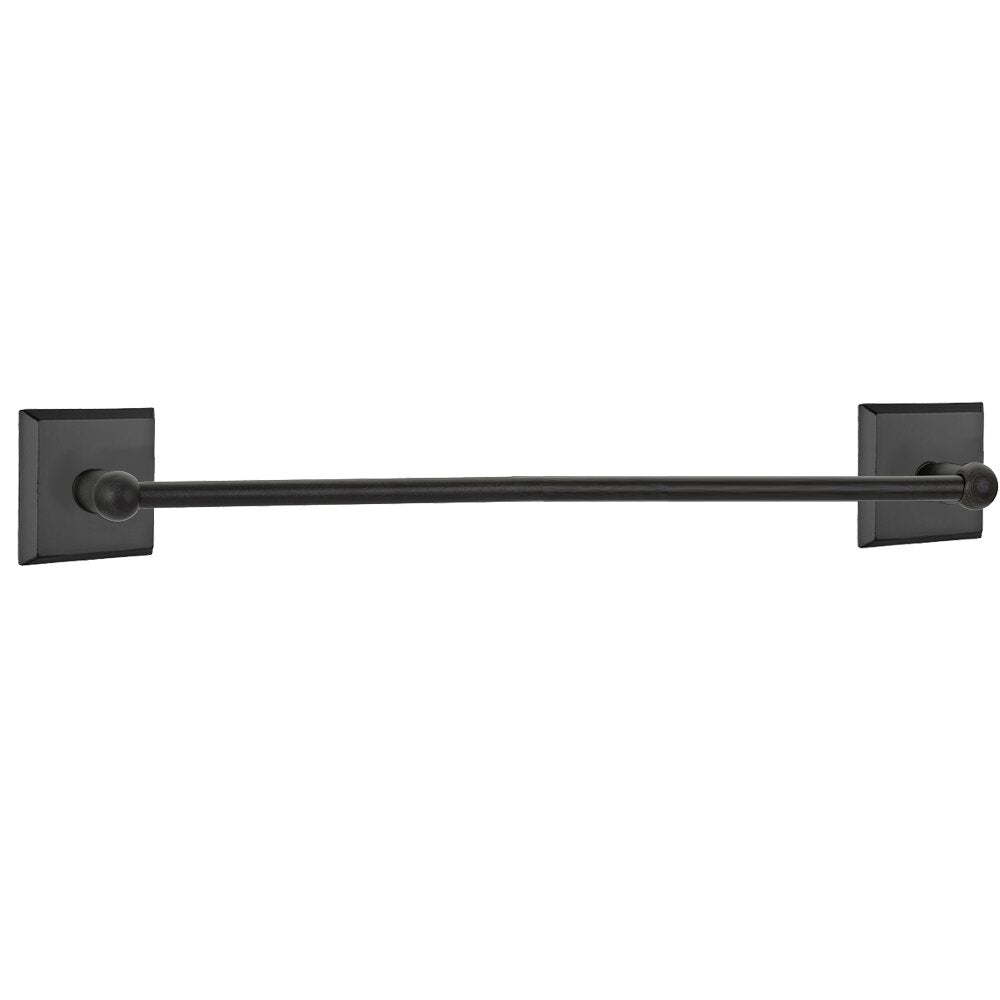 Emtek Sandcast Bronze Towel Bar