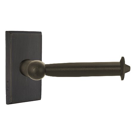 Emtek Sandcast Bronze Paper Holder - Bar Style