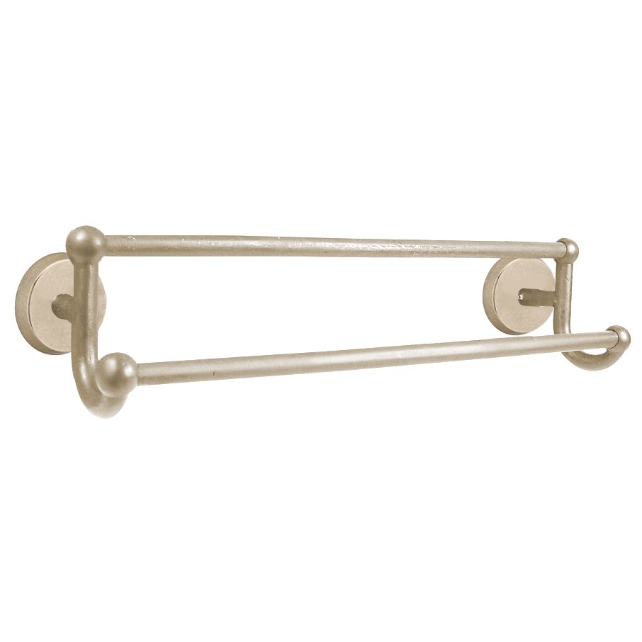 Emtek Sandcast Bronze Double Towel Bar
