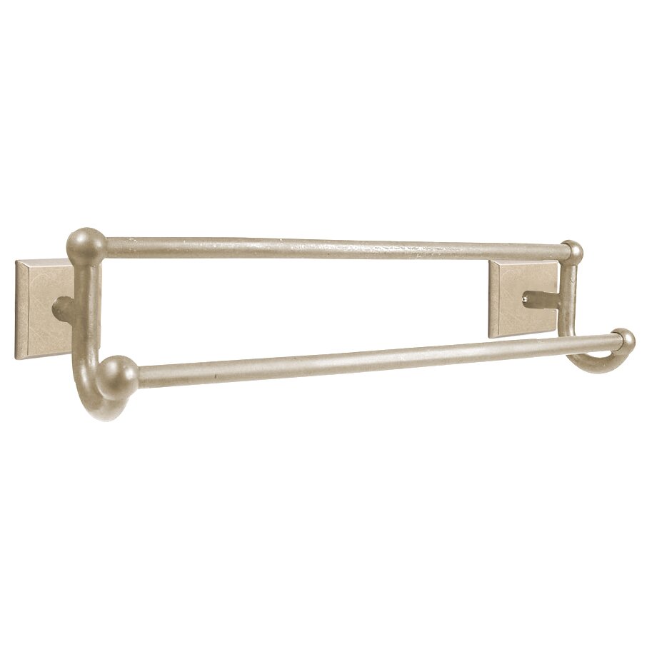 Emtek Sandcast Bronze Double Towel Bar