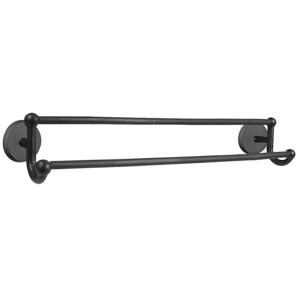 Emtek Sandcast Bronze Double Towel Bar
