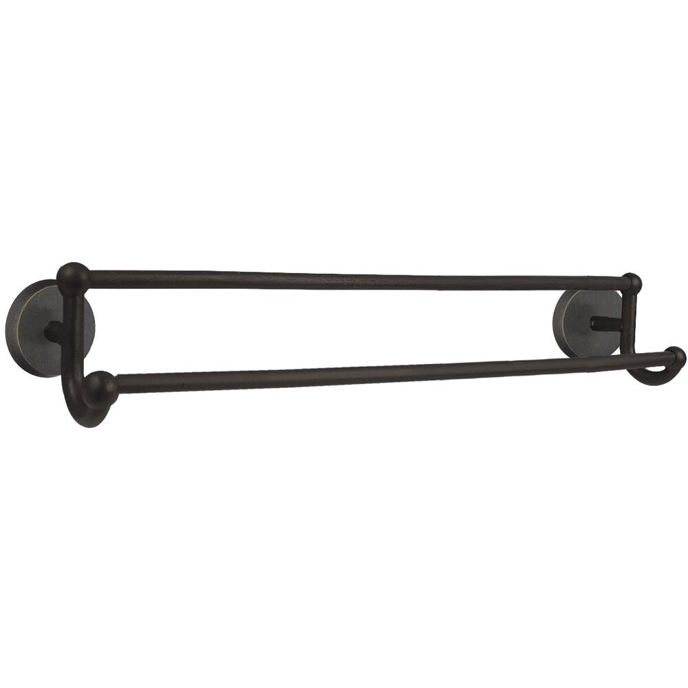 Emtek Sandcast Bronze Double Towel Bar