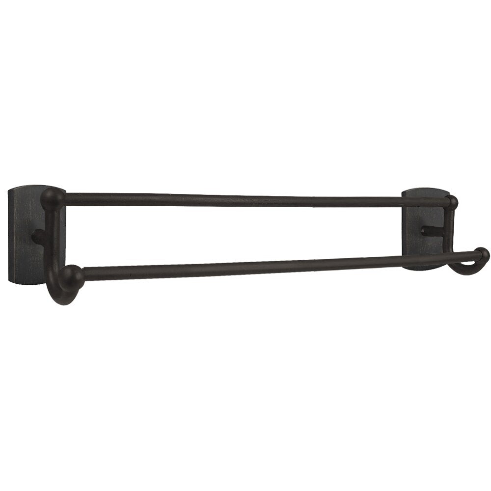 Emtek Sandcast Bronze Double Towel Bar