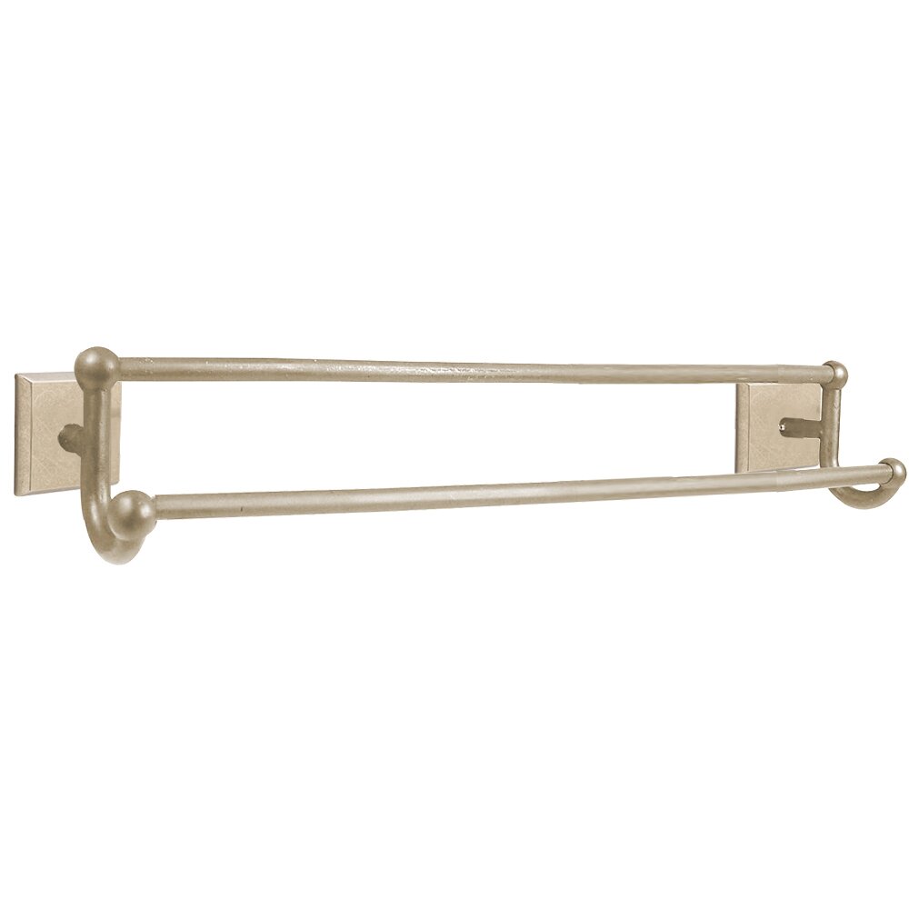 Emtek Sandcast Bronze Double Towel Bar
