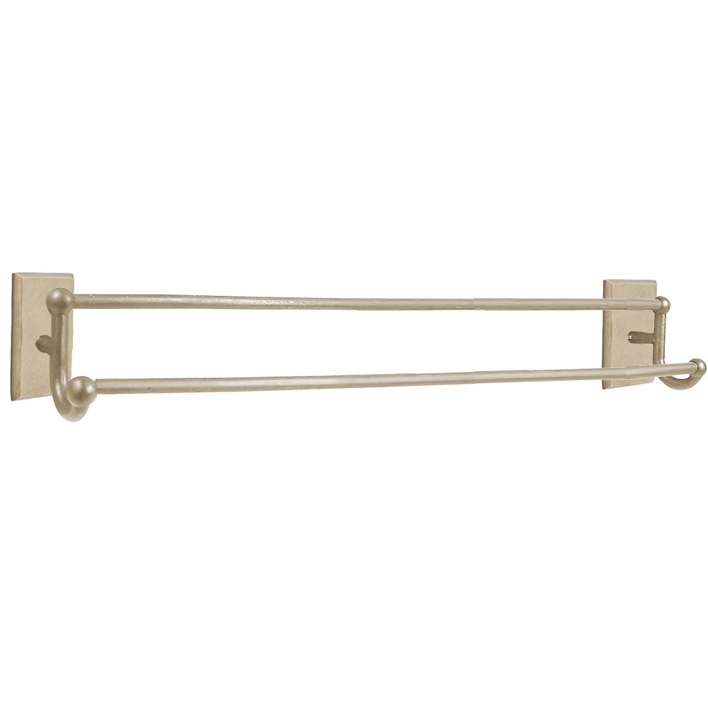 Emtek Sandcast Bronze Double Towel Bar