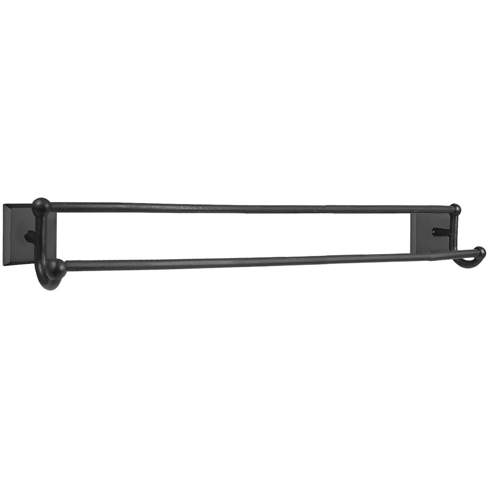 Emtek Sandcast Bronze Double Towel Bar