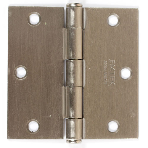 Emtek Residential Plain Bearings, Square Corners, Steel Hinges