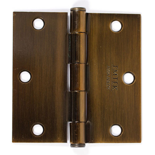 Emtek Residential Plain Bearings, Square Corners, Steel Hinges