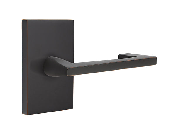 Emtek Argos Lever with Modern Rectangular Rosette