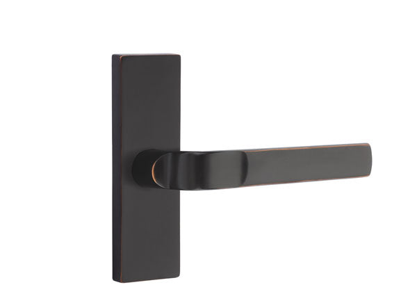 Emtek Stretto Narrow Trim Locksets with Aston Lever