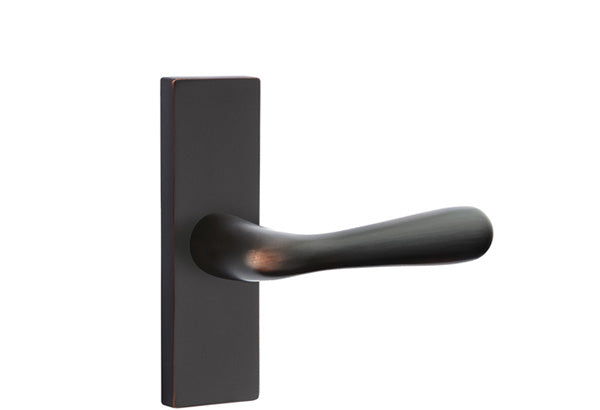 Emtek Stretto Narrow Trim Locksets with Basel Lever