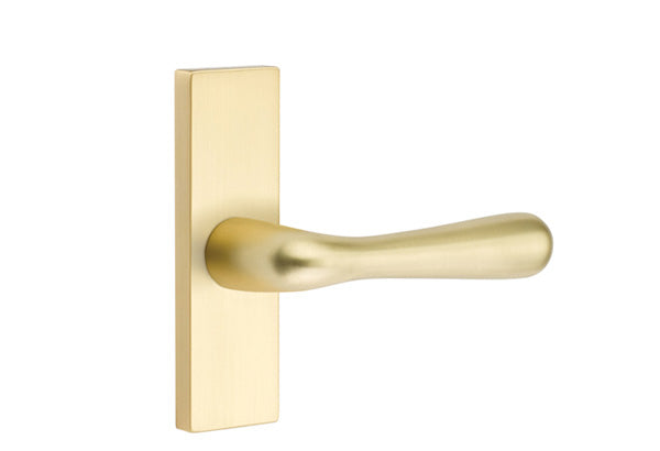Emtek Stretto Narrow Trim Locksets with Basel Lever
