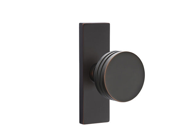 Emtek Stretto Narrow Trim Locksets with Bern Knob