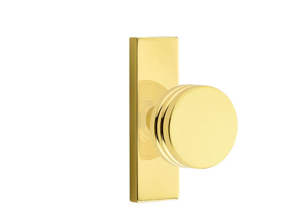 Emtek Stretto Narrow Trim Locksets with Bern Knob
