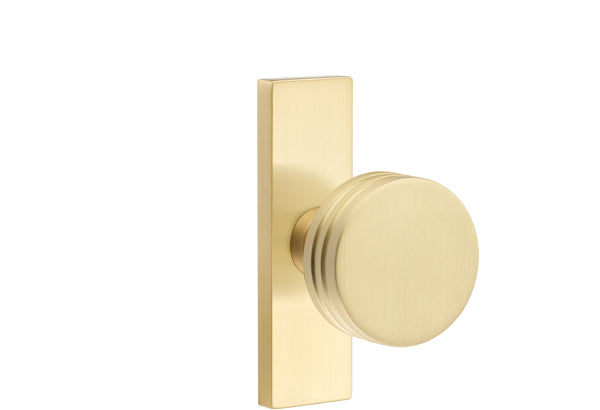 Emtek Stretto Narrow Trim Locksets with Bern Knob