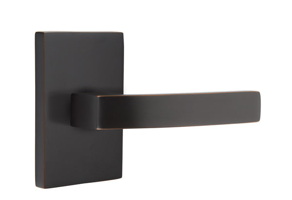 Emtek Breslin Lever with Modern Rectangular Rosette